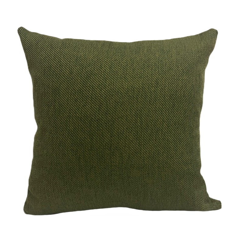 Moss Green Cushion Cover Grass Green Wool Pillow Cover Thick Etsy