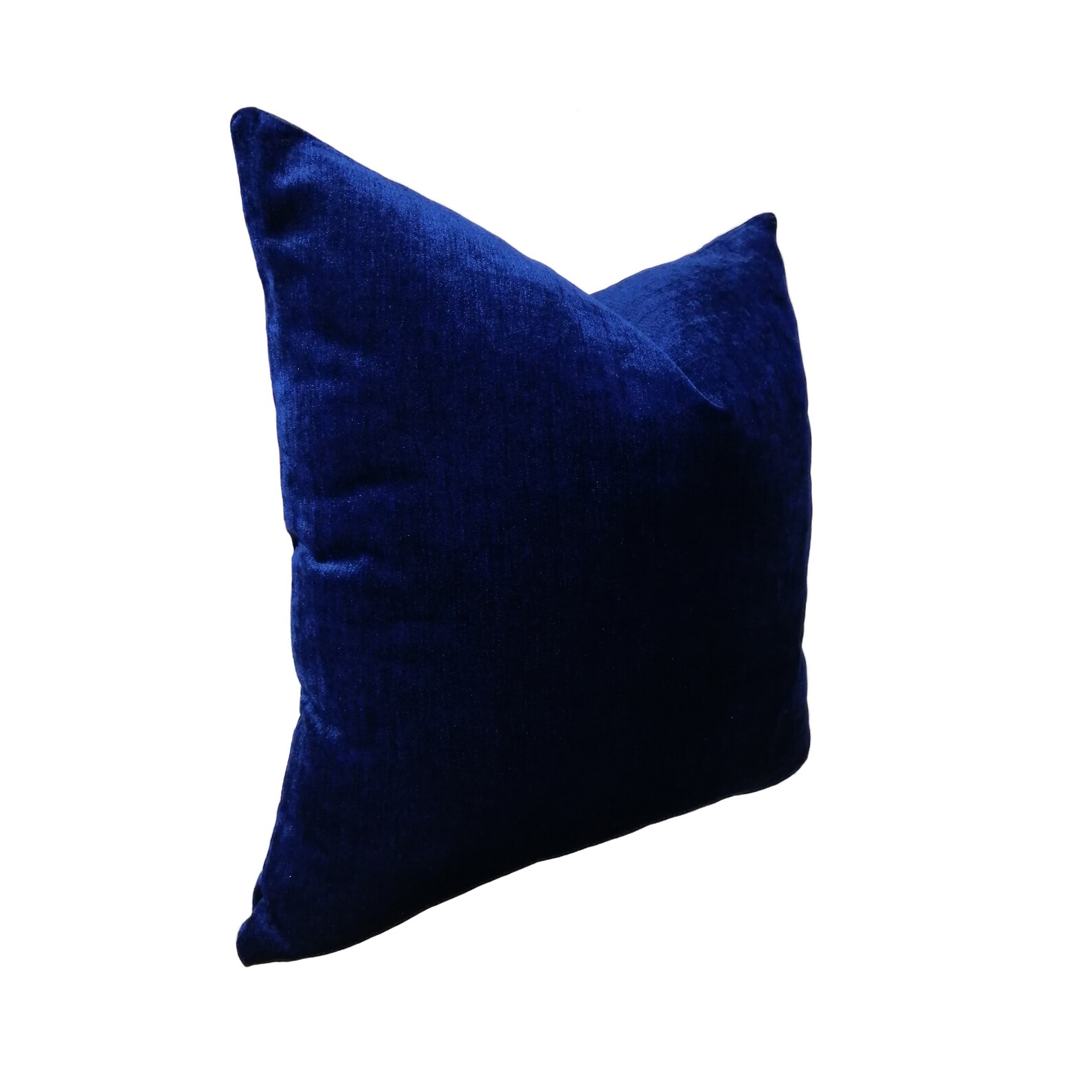 Navy Blue Chenille Pillow Cover Iridescent Pillow Luxury Etsy