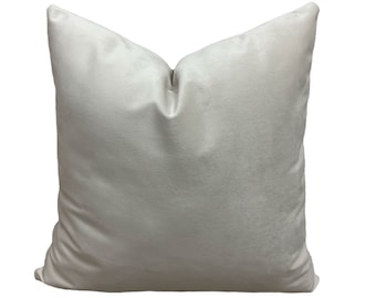 Funda de almohada de terciopelo blanco de felpa, almohadas decorativas sólidas para el sofá de la sala de estar, funda de almohada de tiro blanco, fundas de terciopelo Euro Sham