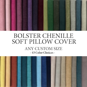 Funda de almohada de chenilla, cojines extragrandes para sofá, cojines decorativos para cabecero de dormitorio, cojines largos de chenilla.