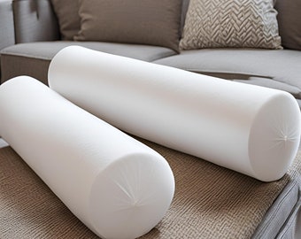 Bolster Pillow Insert, Synthetic Down Pillow Form Insert for Craft