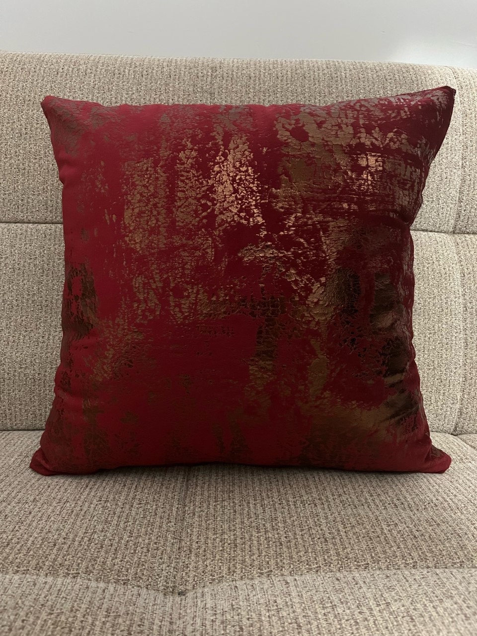 Zanetti Federa Cuscino Quadrato Chic in Velluto 50x50 cm Verde