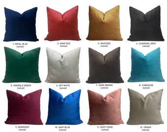 100+ Any Size Velvet Pillow Cover/Chenille Throw Pillow/Linen Couch And Sofa Pillow/Living Room Pillow/Luxury Soft Bedroom Cushion Cases