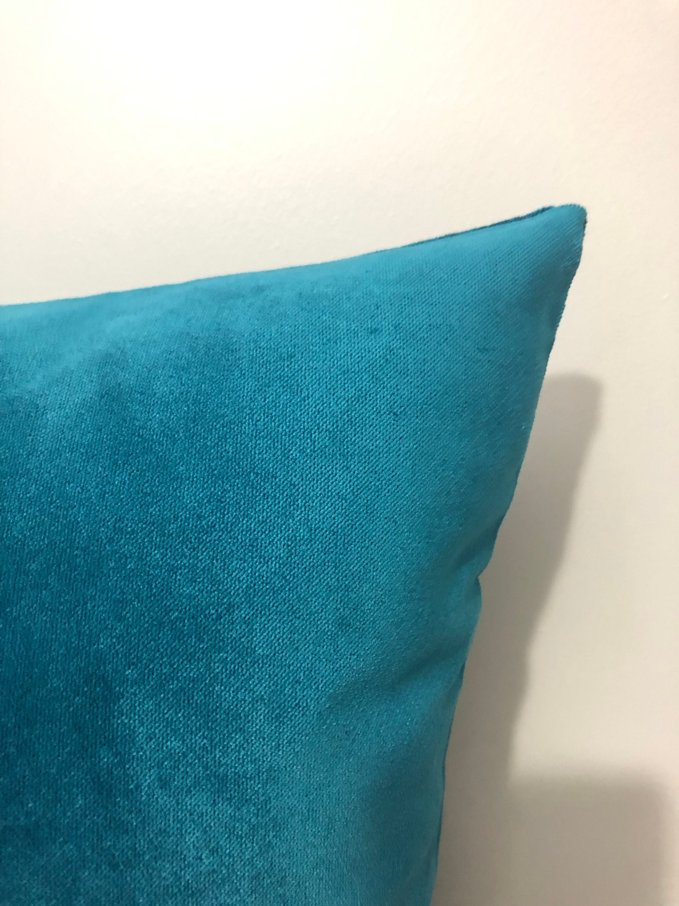 Any Size Turquoise Velvet Pillow Cover/teal Velvet Throw Etsy