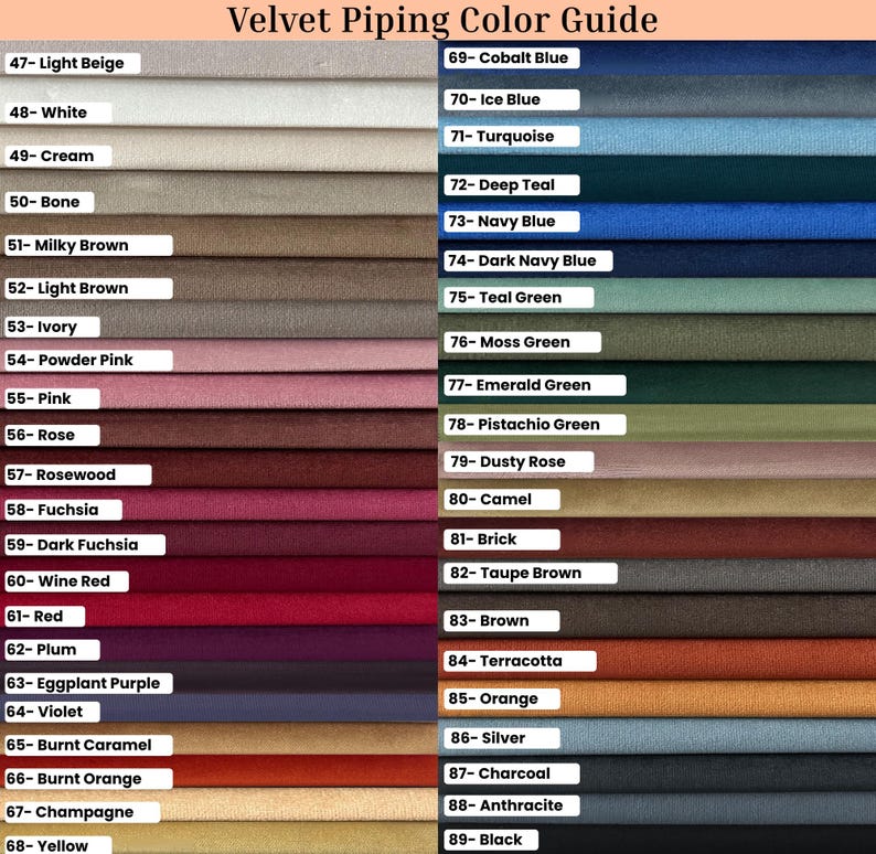 Linen Throw Pillow Cover with Piping – 46 Colors Available image 8