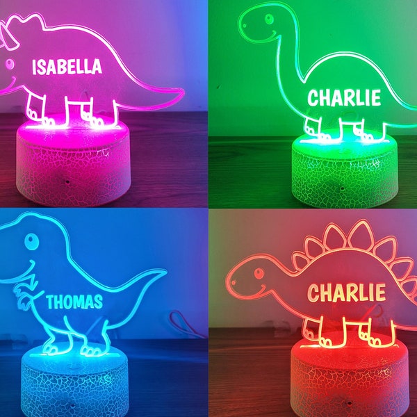 Dinosaur Night Light - Etsy