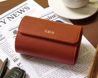 Personalized Watch Case, Leather Watch Box, The Perfect Gift for Him, Customize Your Watch Holder with Initials or Name