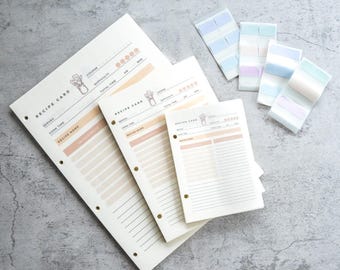 Extra Recipe Book Pages and Dividers, 70 Double Sided Pages.