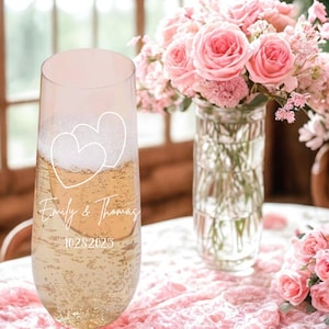 Unzerbrechliche Stemless Champagner Flöte, Kunststoff Weingläser, Kunststoff Champagner Flöte, Brautdusche, Geburtstag, personalisierte Weingläser