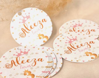 Personalized Favor Tags: Custom Birthday, Wedding, or Shower Tags (Set of 10)
