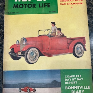Hop Up Vintage Automotive Magazine November 1953