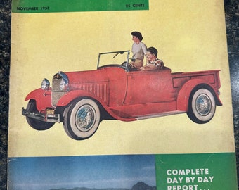 Rivista Hop Up Vintage Automotive Novembre 1953