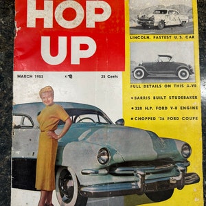 Hop Up Vintage Automotive Magazine March 1953