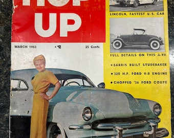 Rivista Hop Up Vintage Automotive marzo 1953