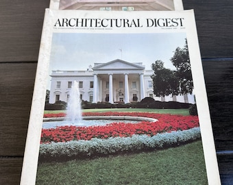 Architectural Digest Lot of 2 Vintage Editions (August and December 1981)