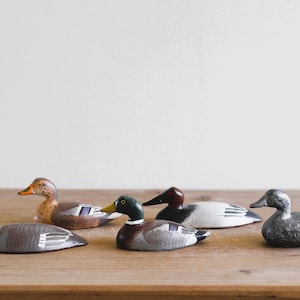 Vintage Miniature Cast Iron Duck Decoy / SOLD INDIVIDUALLY / Hand Painted / Rare Duck Decoy / Hard To Find Mini Decoy