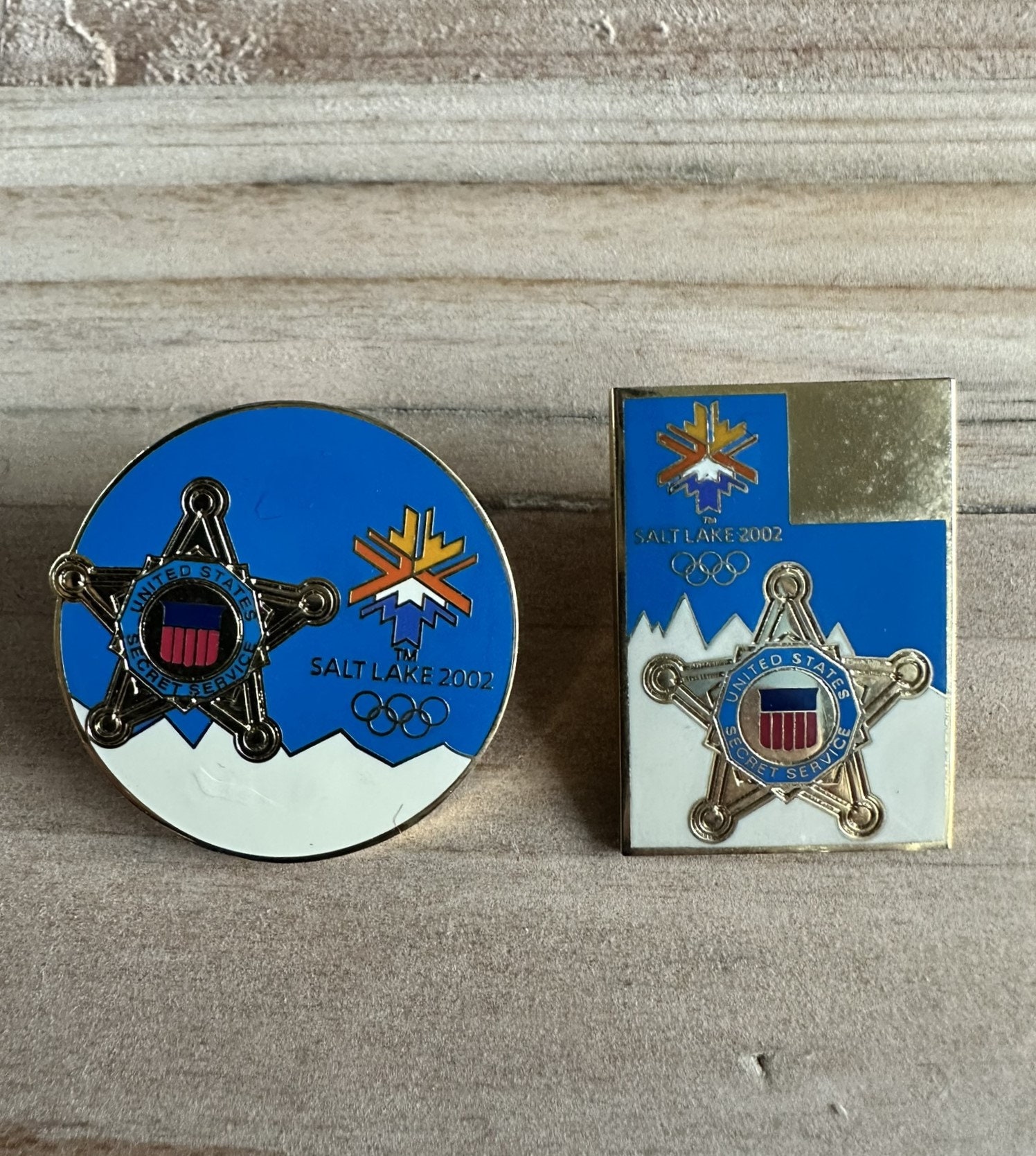 US Secret Service Pin Salt Lake City 2002 Numbered Enamel Pin Set