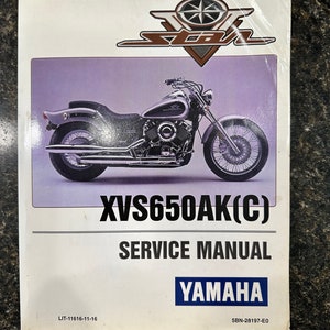 1997 YAMAHA Motorcycle XVS650AK(C) Service Manual LIT-11616-11-16