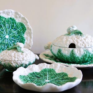 Vintage Bordallo Pinheiro Cauliflower Tureen With Underplate