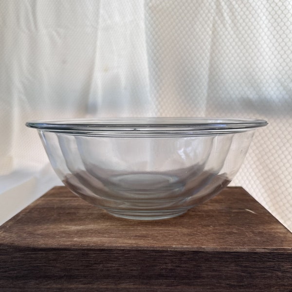 Pyrex Clear Nesting Mixing Bowls, Set of 3, 1 Qt, 1.5 Qt, 2.5 Qt, USA # 322 H, 323 H, 325 H