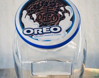 Cookie Jar OREO Original Nabisco, America's Favorite Cookie, Vintage Nabisco Oreo Canister Classic Counter Top Display