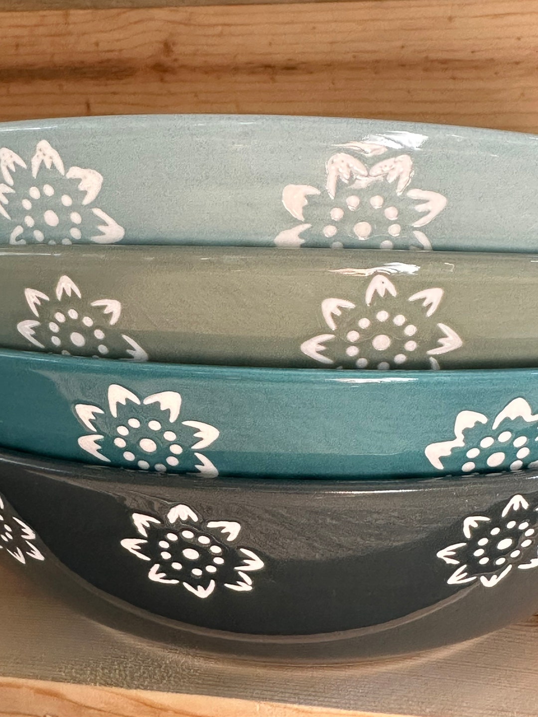 Stackable Bowls Stoneware - Etsy