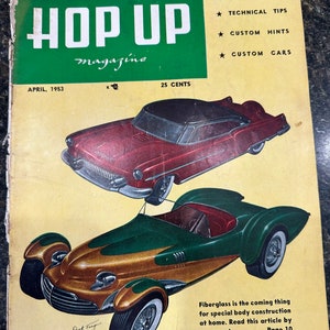 Hop Up Vintage Automotive Magazine April 1953