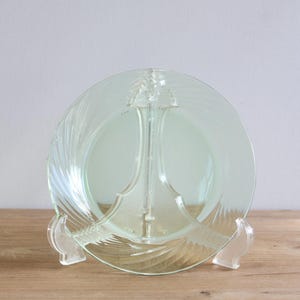 Vintage Pyrex Festiva Spring Green Swirl 7.5” Salad Plates / 7.5&quot; Plates / Made in USA / SOLD INDIVIDUALLY