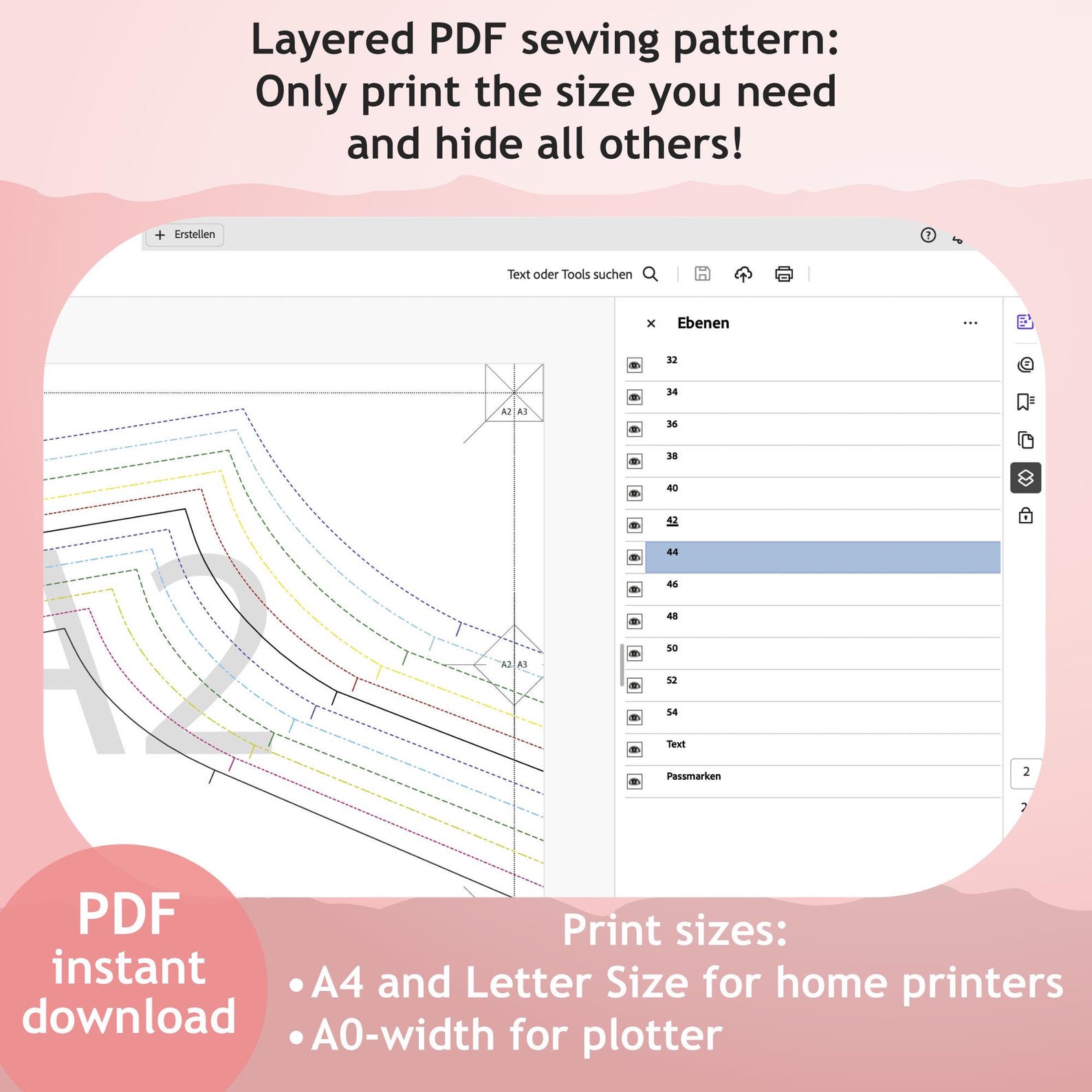 Women Leggings PDF Sewing Pattern, Pants Pattern, Sports Pants Pattern ...