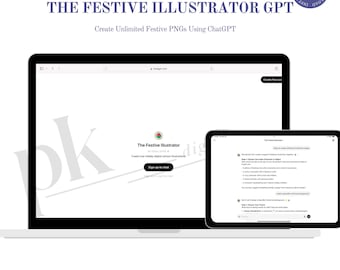 Custom GPT | Push Button Custom GPT for Custom Festive Designs for Holidays PNGs  | Christmas Clipart Generator | Christmas Clipart Prompts