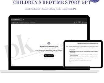 Custom GPT | Push Button Custom GPT for Bedtime Stories & Children's Books | 3D Illustrations for Kids Bedtime Story | ChatGPT Plus Required