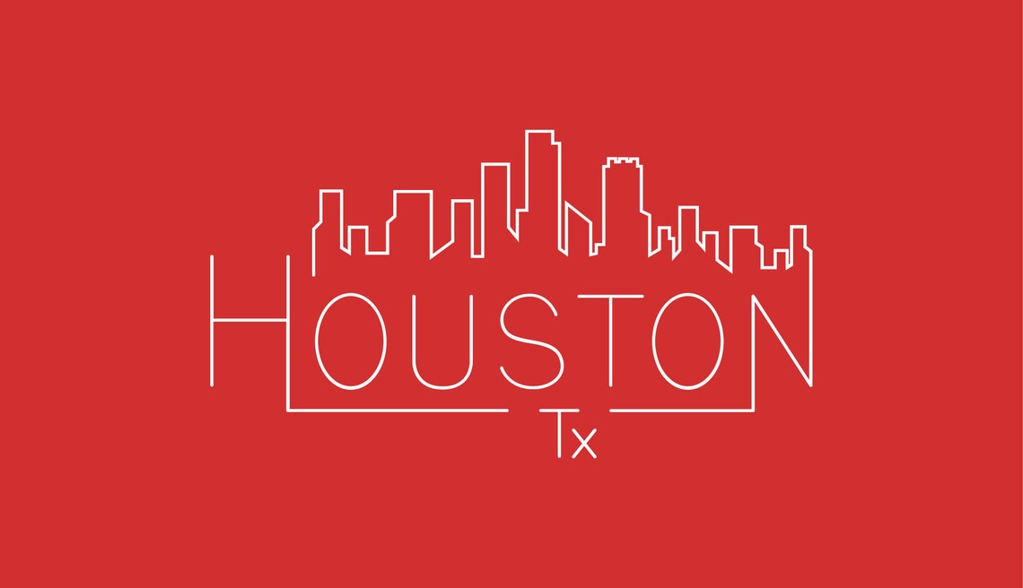 Houston Skyline SVG | PNG DXF Svg | Houston Texas Skyline Cut File ...
