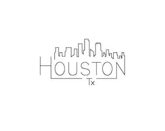 Houston Skyline SVG | PNG DXF svg | Houston Texas Skyline Cut File | Cricut Silhouette | Instant Download | City Outline Silhouette