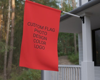 Custom Double Sided Flag Photo Design Text | Personalized House Banner | Personalized Team Flag