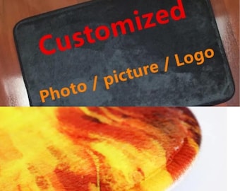 Alfombra antideslizante personalizada con foto / Alfombra personalizada para baño, pasillo o sala de juegos
