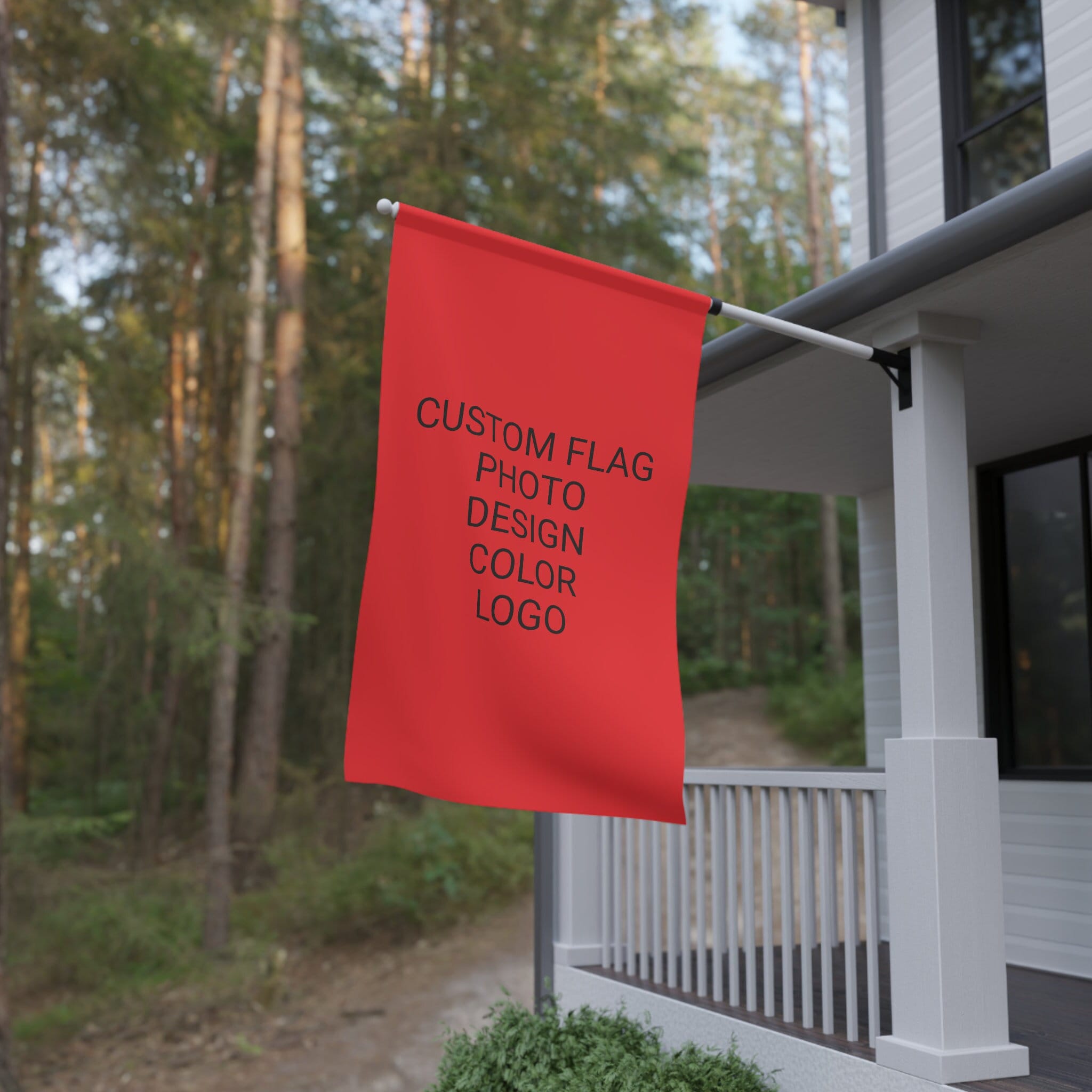 Custom Double Sided Flag Photo Design Text | Personalized House Banner ...