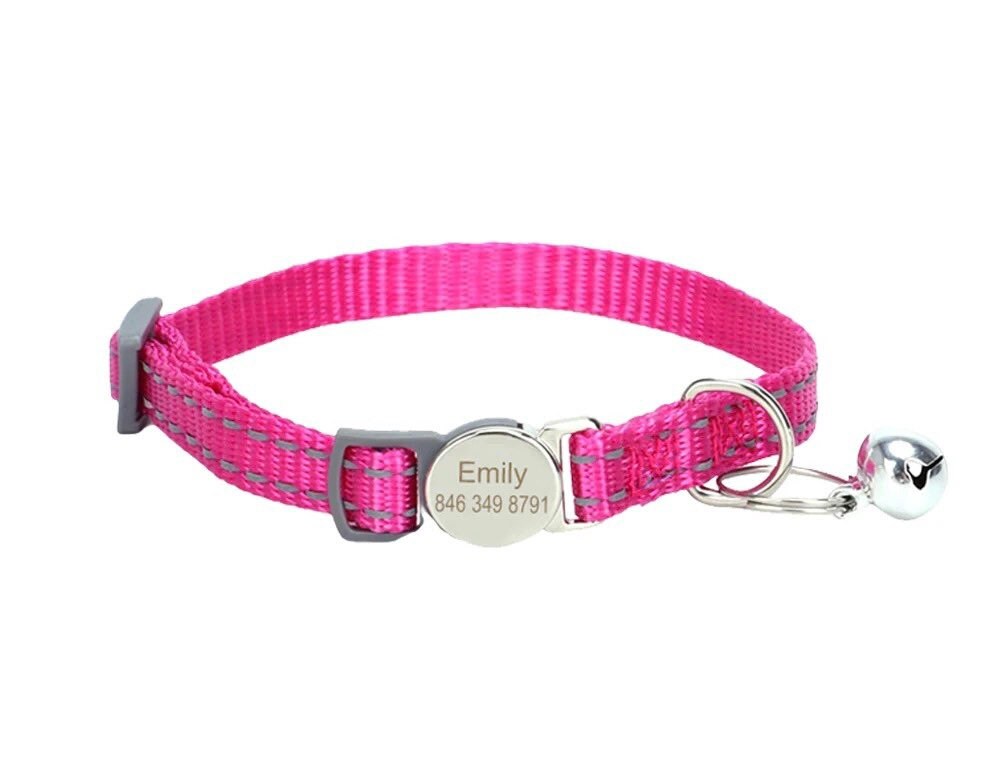 Yonsbox Personalisiertes Reflektierendes Halsband Für Hunde & Katzen