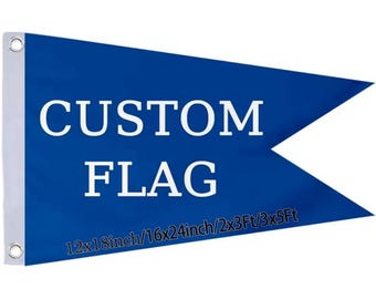 Custom Double Sided Boat Flag | Personalized M Shape Flag