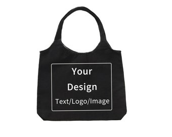 Custom Canvas Tote Bag | Personalized Shopping Beach Tote