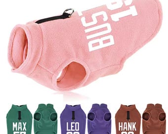 Personalized Fleece Pet Vest | Custom Winter Dog & Cat Clothing