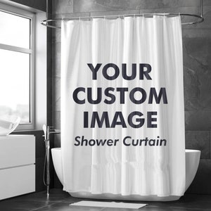 Custom Image Shower Curtain | Personalized Shower Curtain