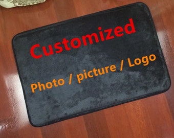 Custom Photo/Design Soft Mat | Bathroom Bedroom Non-slip Mat Rug | Personalized Soft Doormat