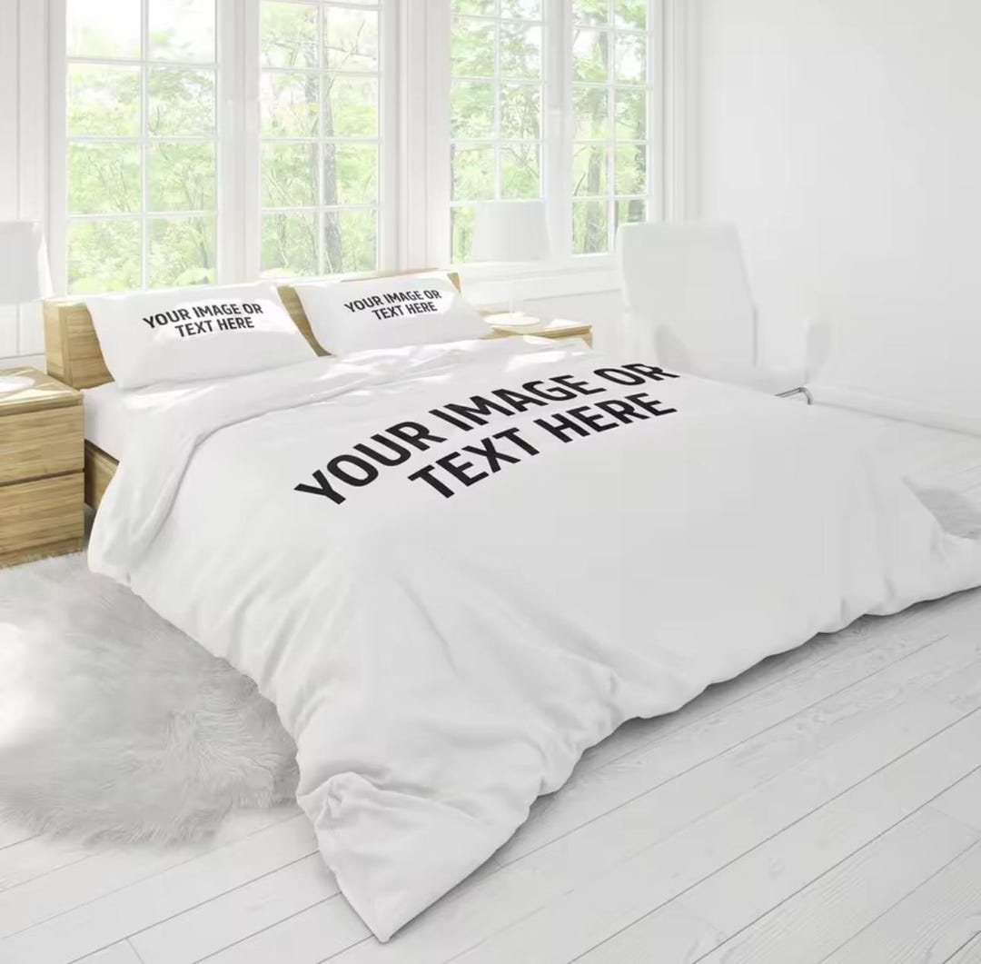Custom Comforter Set | Personalized Bedding Set With Pillowcase - Etsy