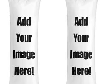 Personalized Photo/Design Rectangle Long Pillow Cover | Custom Double-side Print Pillow Cover | Short Velvet Pillow Cover