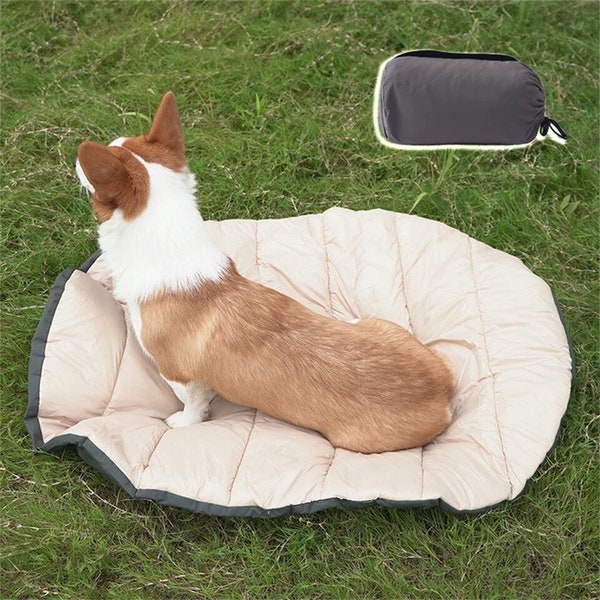 Outdoor Packable Lightweight Pet Mat | Foldable Waterproof Dog Blanket | Dog Cushion for Camping