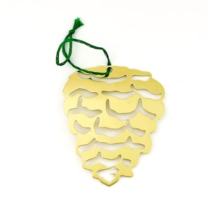 Metal Pine Cone Ornament