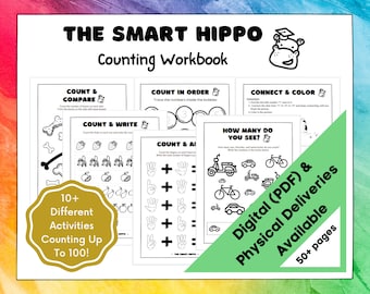 Counting Workbook: Packed with activities including fill-in-the-blank, connect-the-dots, comparing, adding, and so much more!