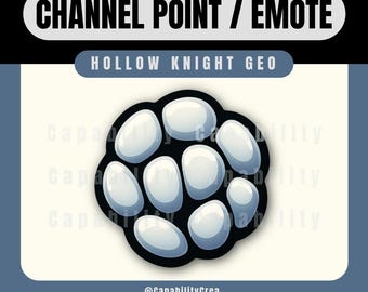 Emote de punto de canal de Twitch – Hollow Knight Geo | Icono de moneda de transmisión | Recompensa PNG inspirada en Hong Kong