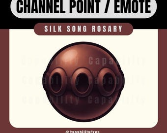Silk Song Rosary | Hollow Knight Silksong Channel Point Icon / Twitch Emote | Videogame Inspired PNG Reward
