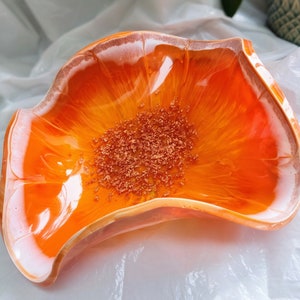 Fruit bowl, orange,lemon resin bowl, handmade resin bowl, fruit slice